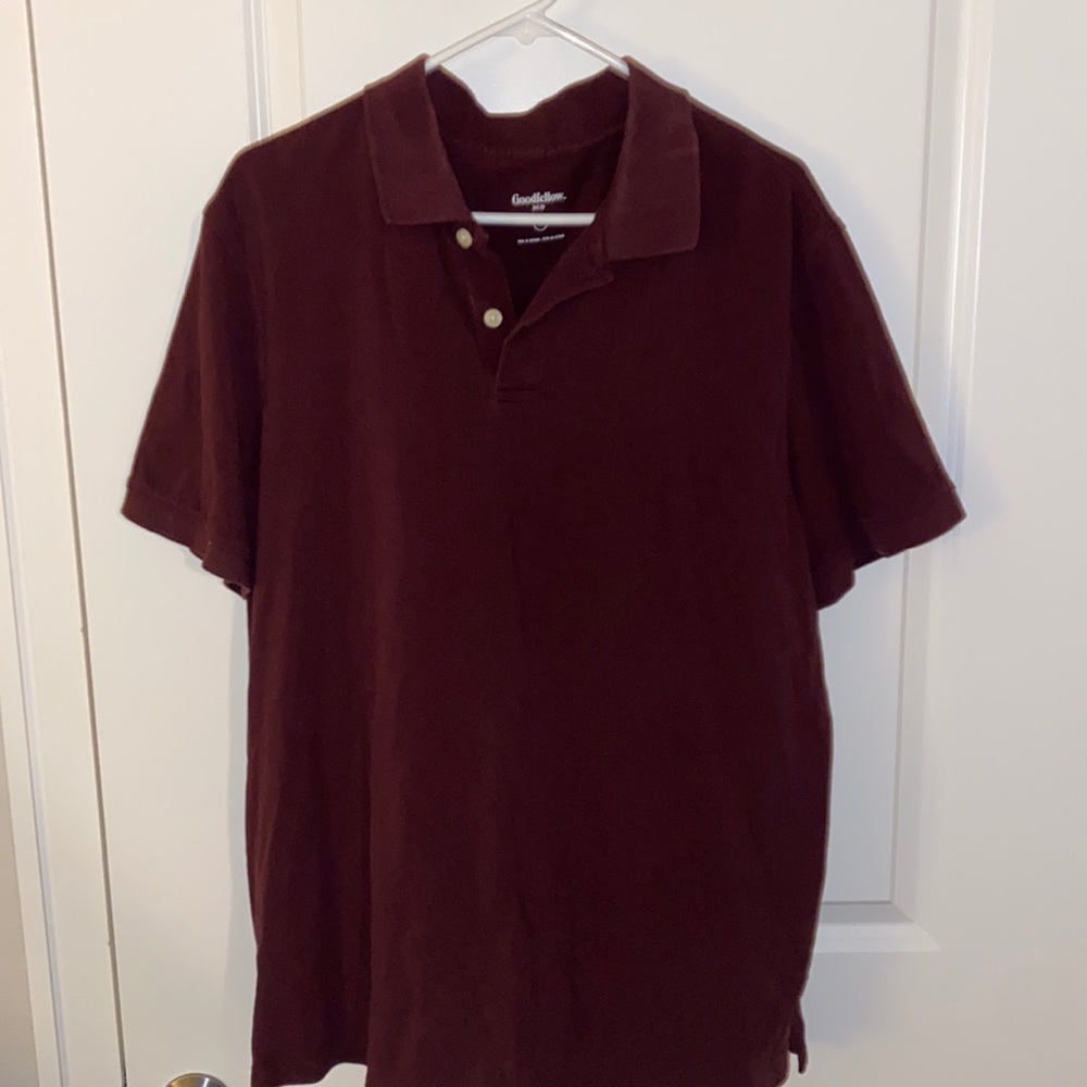 XL Basic Dark Red/Maroon Polo